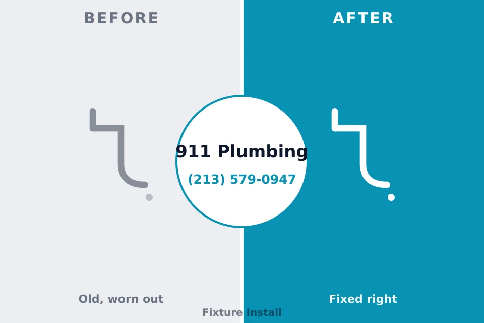 Before and after: plumbing repair Southside Place, TX